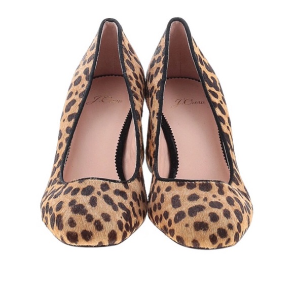 J. Crew Shoes - NEW! J. Crew Cheetah Kitten Block Classic Heels
